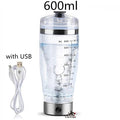 600ml USB Electric Shaker Bottle – Vortex Cocktail & Protein Mixer Electric Shaker Bottle HIP With USB