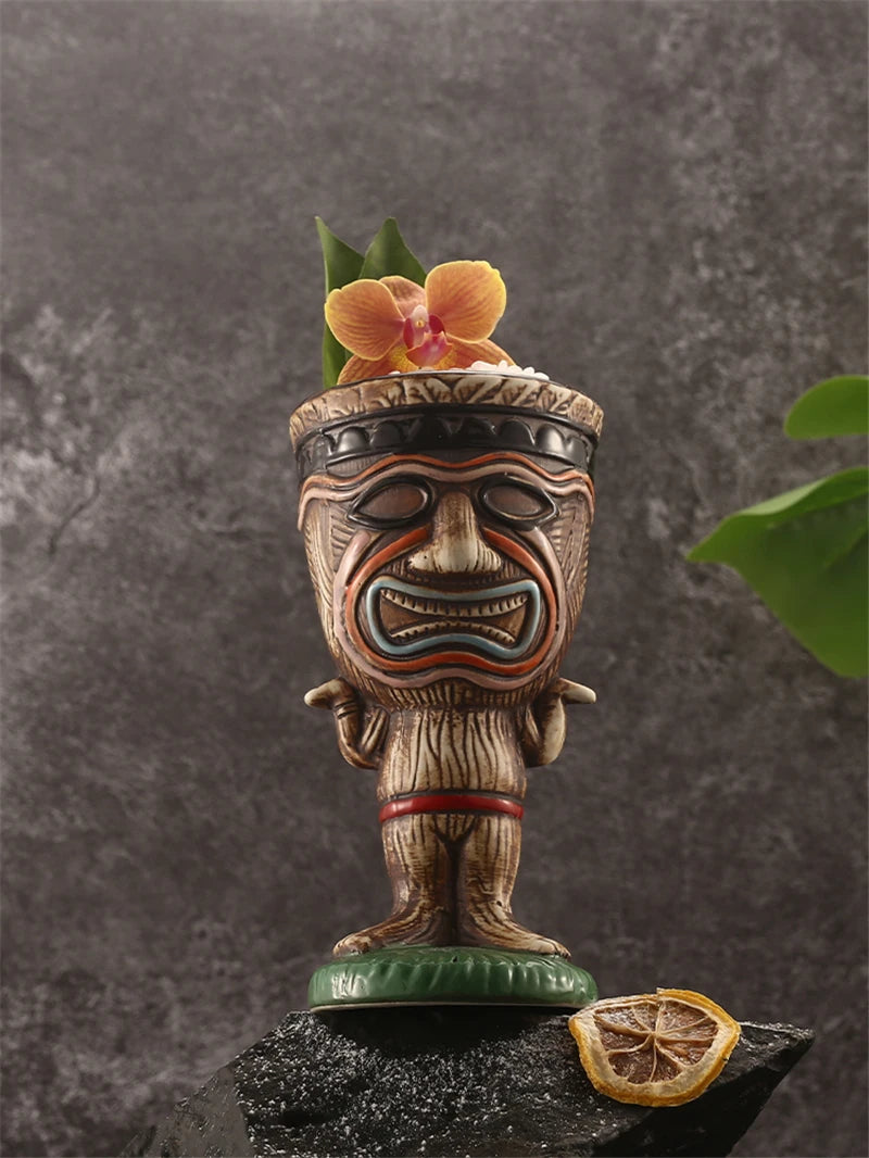 260ml Ceramic Tiki Mug – Porcelain Beer & Cocktail Cup Ceramic Tiki Mug HIP