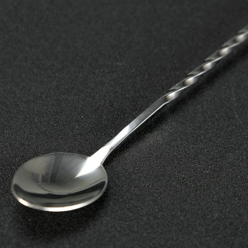 29cm Stainless Steel Cocktail Bar Spoon – Spiral Stirrer Cocktail Bar Spoon HIP