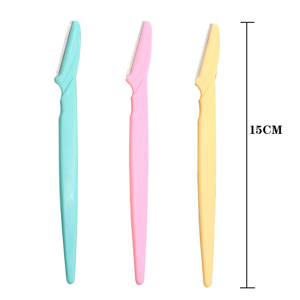 3/6/9PCS Eyebrow Trimmer Hair Remover Facial Razor Blades Shaver Sharp Portable Set Makeup Tool Kit HIP