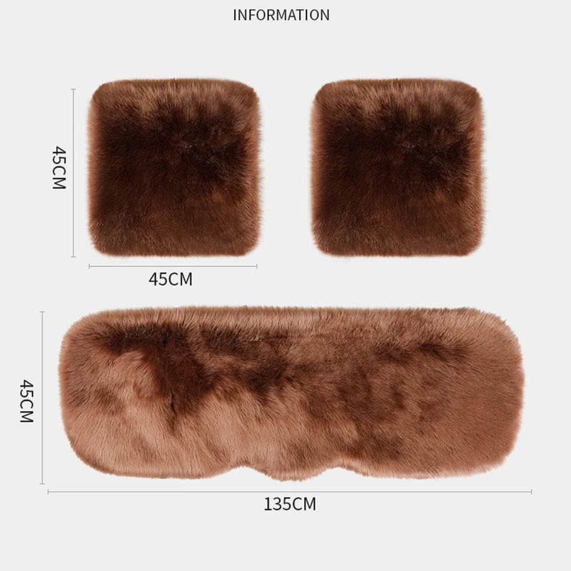 Faux Wool Car Seat Cushion – Universal Winter Cover | O SHI CAR Car Seat Cover HIP