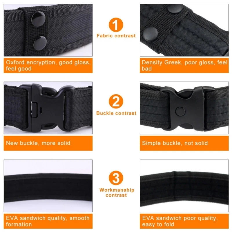 Men's Quick Release Tactical Belt – Canvas Army Style 120cm Tactical Canvas Belt HIP
