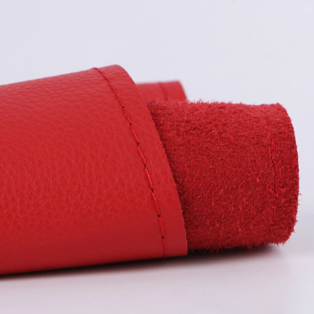 Genuine Leather Steering Wheel Cover 38cm – DIY Hand Stitch Steering Wheel Cover HIP