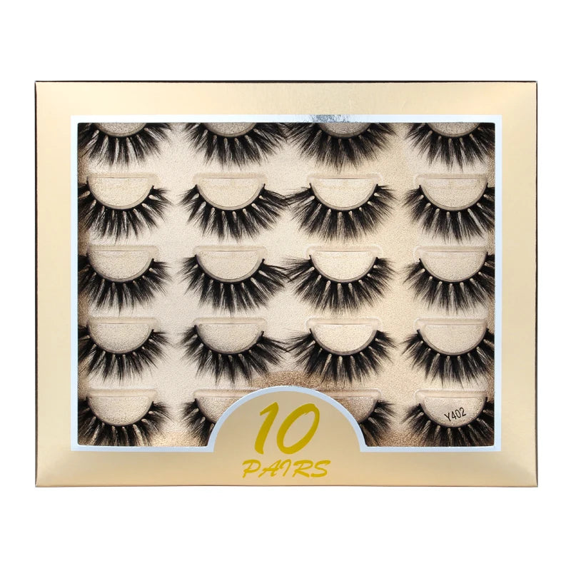 YSDO Eyelashes 3/5/10 Pairs Makeup Wispy 3D Mink Lashes Natural Long False Eyelashes Thick Fake Lashes Maquiagem Strip Faux Cils HIP