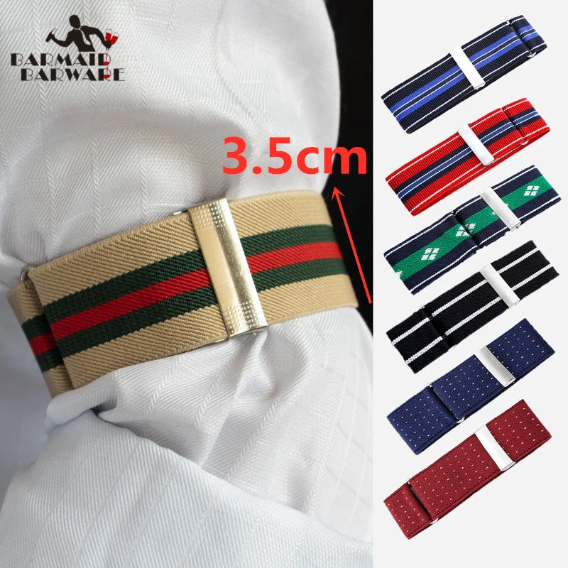 Elasticated Shirt Sleeve Holders – Unisex Armbands 2-Pack Shirt Sleeve Holders HIP
