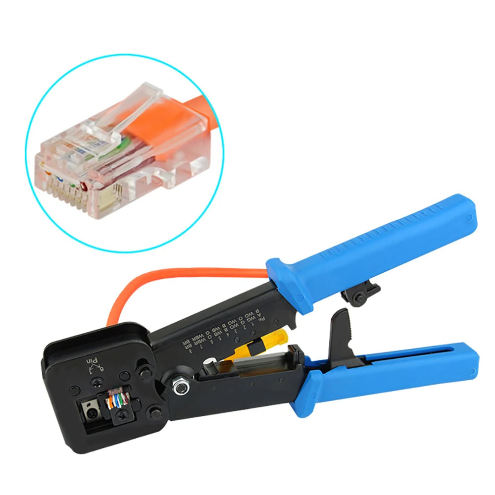 RJ45 Crimper Tool – CAT5 CAT6 RJ12 8P8C Network Cable Pliers Network Crimping Tool HIP