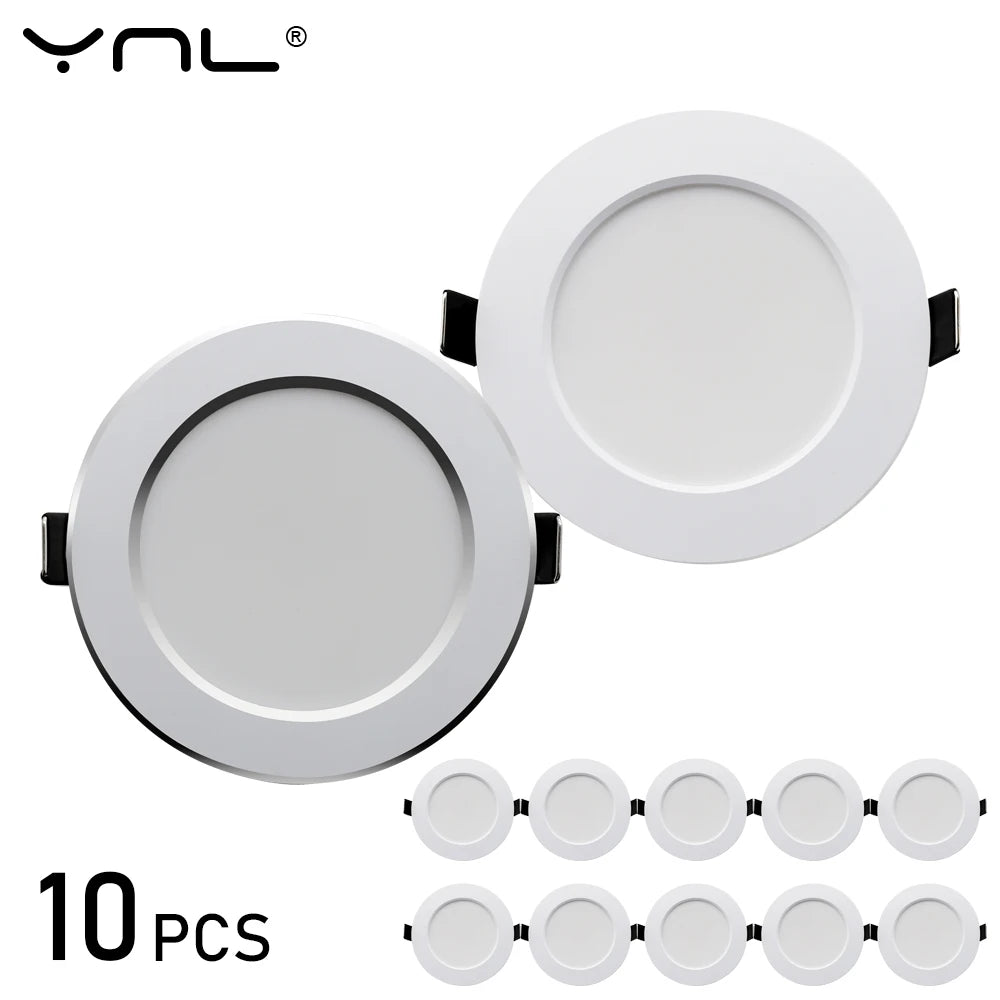 10-Pack LED Recessed Downlights 220V 7W–18W Round Spot Lamps LED Recessed Downlight HIP