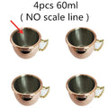 Moscow Mule Copper Mugs Set of 4 – 60ml Stainless Steel Cocktail Mug Set HIP 4pcs no scale line 60ml