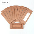 YSDO Wholesale Eyelash Boxes 50 PCS Packing For Lashes Blank Box Multi-Color Paper Eyelashes Case Makeup Flash Package Cilios HIP Orange