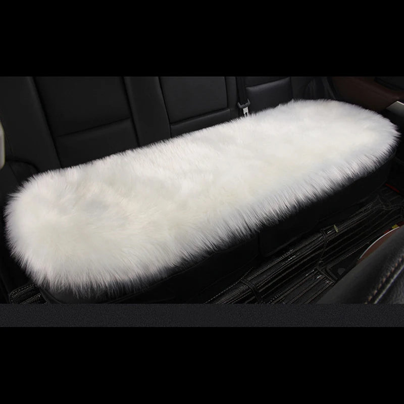 Faux Wool Car Seat Cushion – Universal Winter Cover | O SHI CAR Car Seat Cover HIP 1 BACK WHITE China Mainland