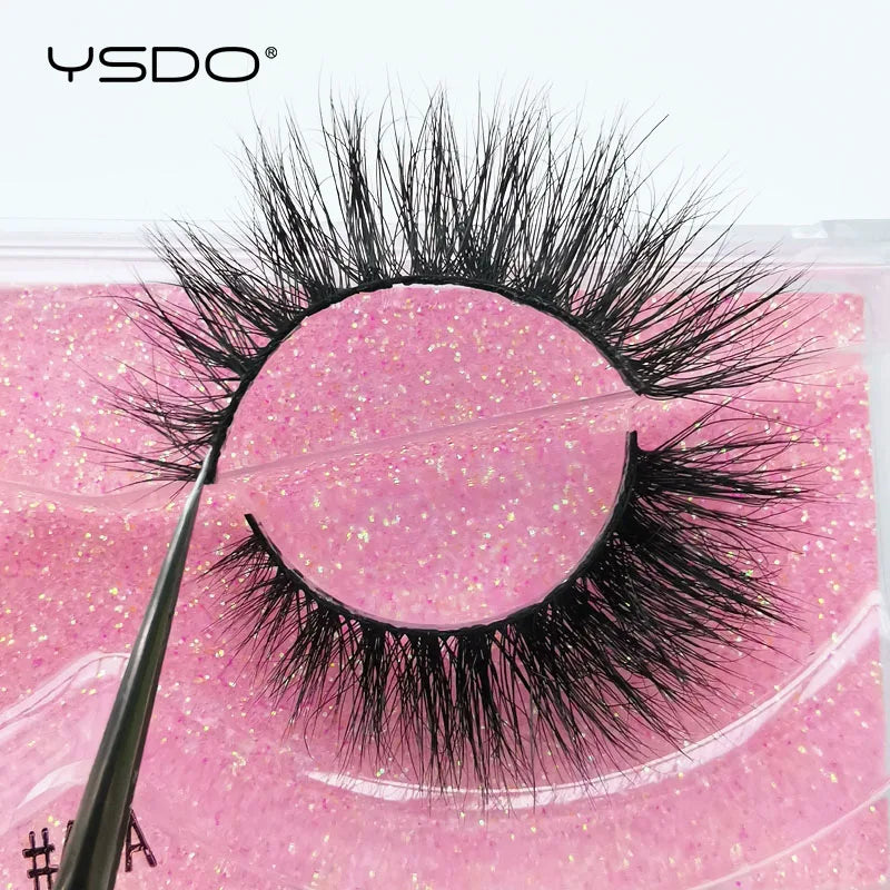 YSDO 1 Pair 3D Mink Lashes Cruelty Free Eyelashes Makeup Maquillaje False Eyelashes Fluffy Fake Lashes Thick Faux Cils Maquiagem HIP