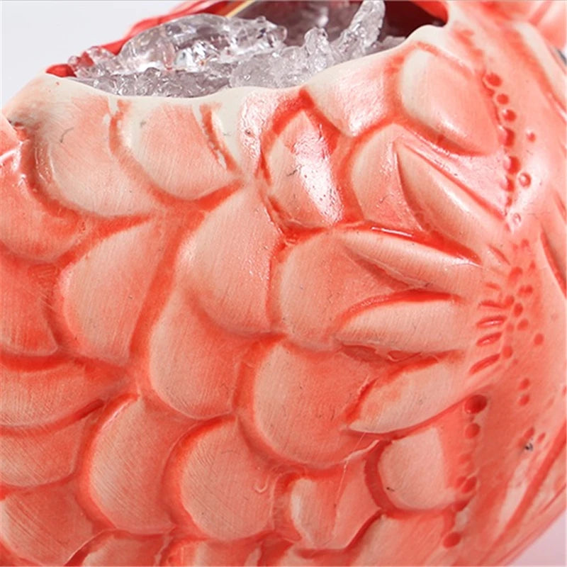 660ml Ceramic Hawaii Tiki Mug – Cocktail & Beer Cup Ceramic Tiki Mug HIP