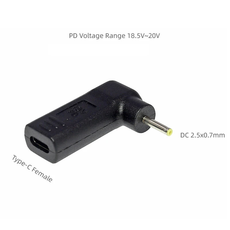USB-C to 2.5×0.7mm DC Adapter for Asus EEE PC X101 DC Power Adapter HIP
