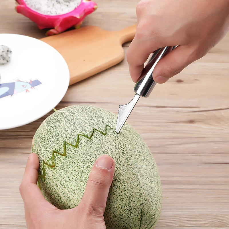 Stainless Steel Melon Baller & Fruit Carving Scoop Tool Melon Baller Scoop HIP