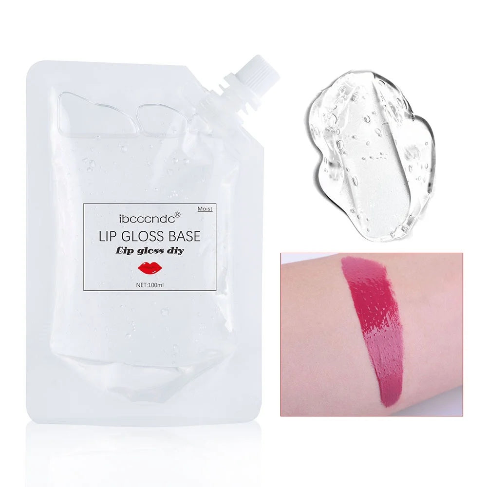 Non-stick Clear Lip Gloss Base Lipstick Lip Gloss Base Gel Moisturizing Matte Lip Glaze Material Odorless for DIY HIP