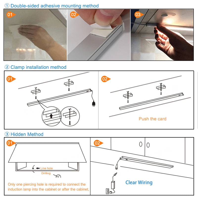 YNL LED Under Cabinet Light Hand Sweep Sensor 5W–7W LED Cabinet Light HIP