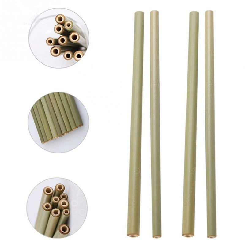 100-Pack 20cm Reusable Bamboo Drinking Straws – Eco-Friendly Reusable Bamboo Straws HIP