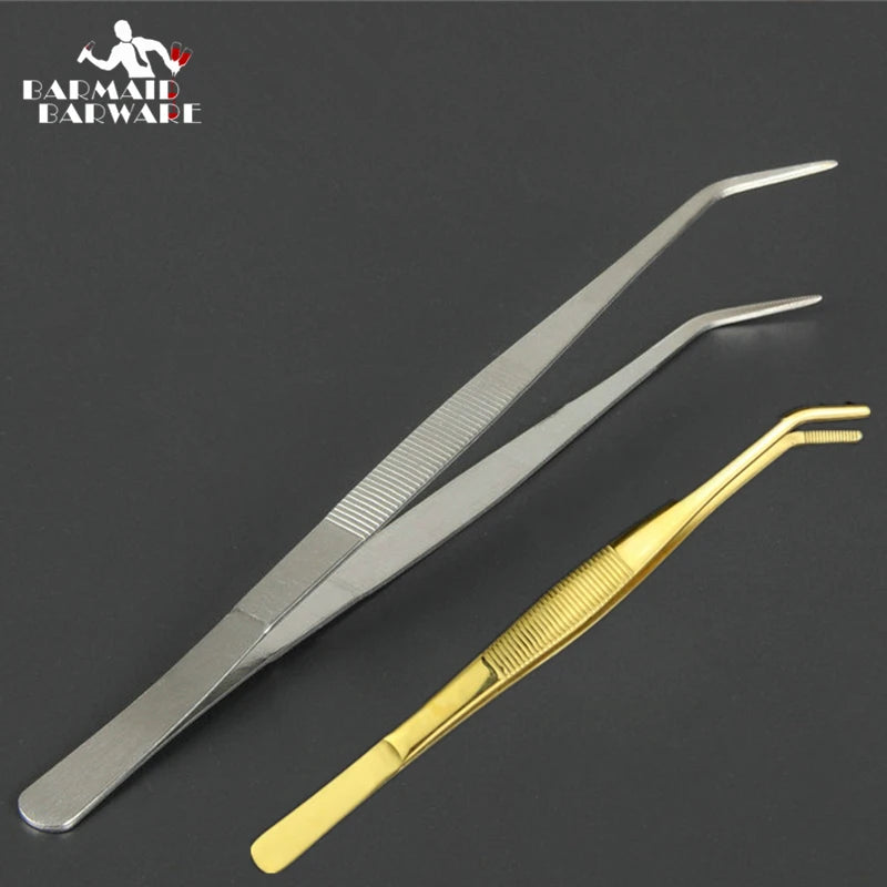 Stainless Steel Kitchen Tweezer Tongs – 6 Sizes | BARMAID Kitchen Tweezer Tongs HIP