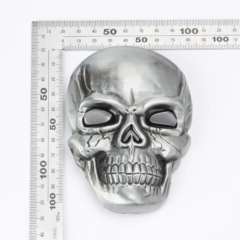 MYMC Skull Skeleton Belt Buckle – Punk Rock Western Style Metal Belt Buckle HIP
