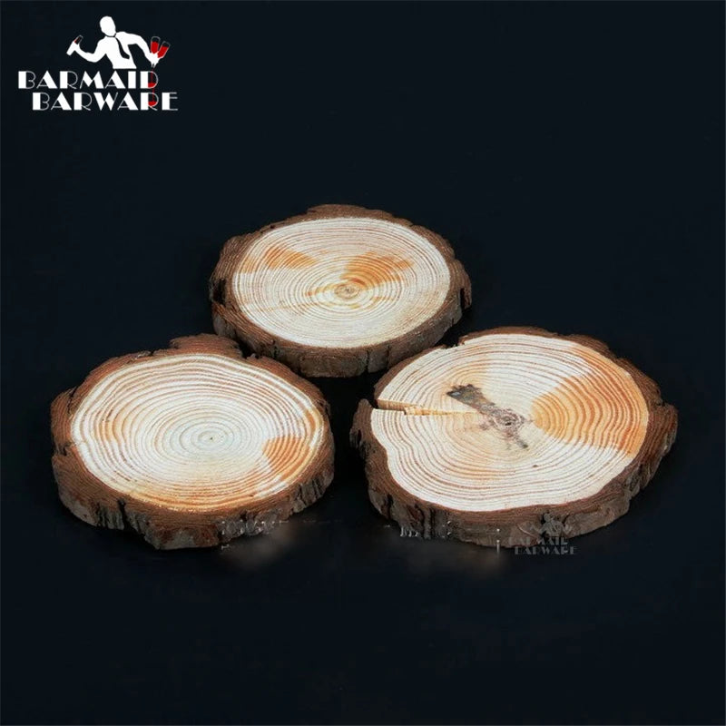 Round Wood Coaster – Eco-Friendly Bar & Kitchen Cup Mat Wood Coaster HIP