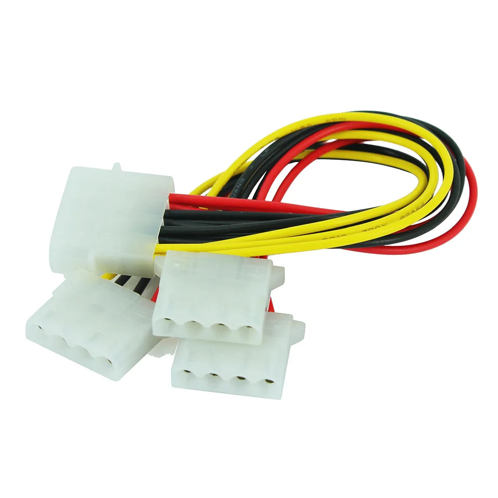 4-Pin Molex IDE Power Splitter Cable – 1 Male to 3 Female IDE Power Splitter Cable HIP