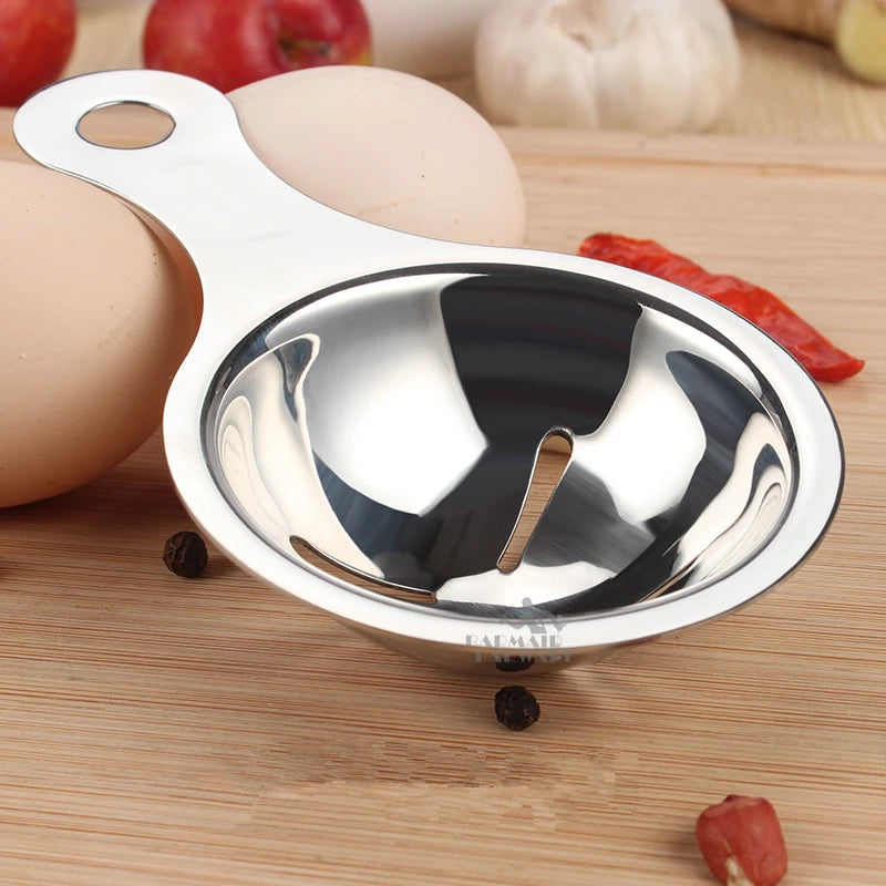 304 Stainless Steel Egg Yolk & White Separator Kitchen Tool Egg Separator Tool HIP