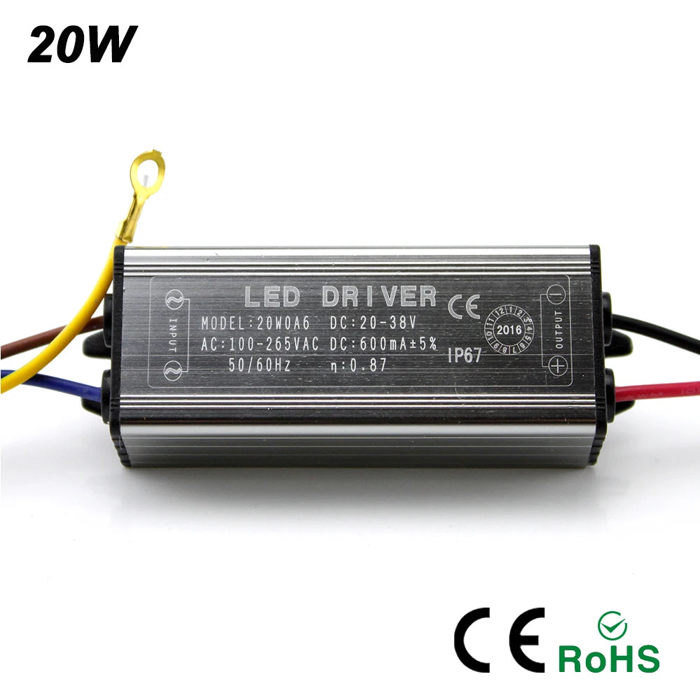 LED Driver 10W–50W Constant Current Power Supply | IP67 LED Power Driver HIP