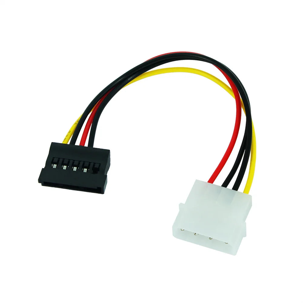 IDE Molex 4-Pin to SATA 15-Pin Female Power Adapter Cable Power Cable Adapter HIP 18cm