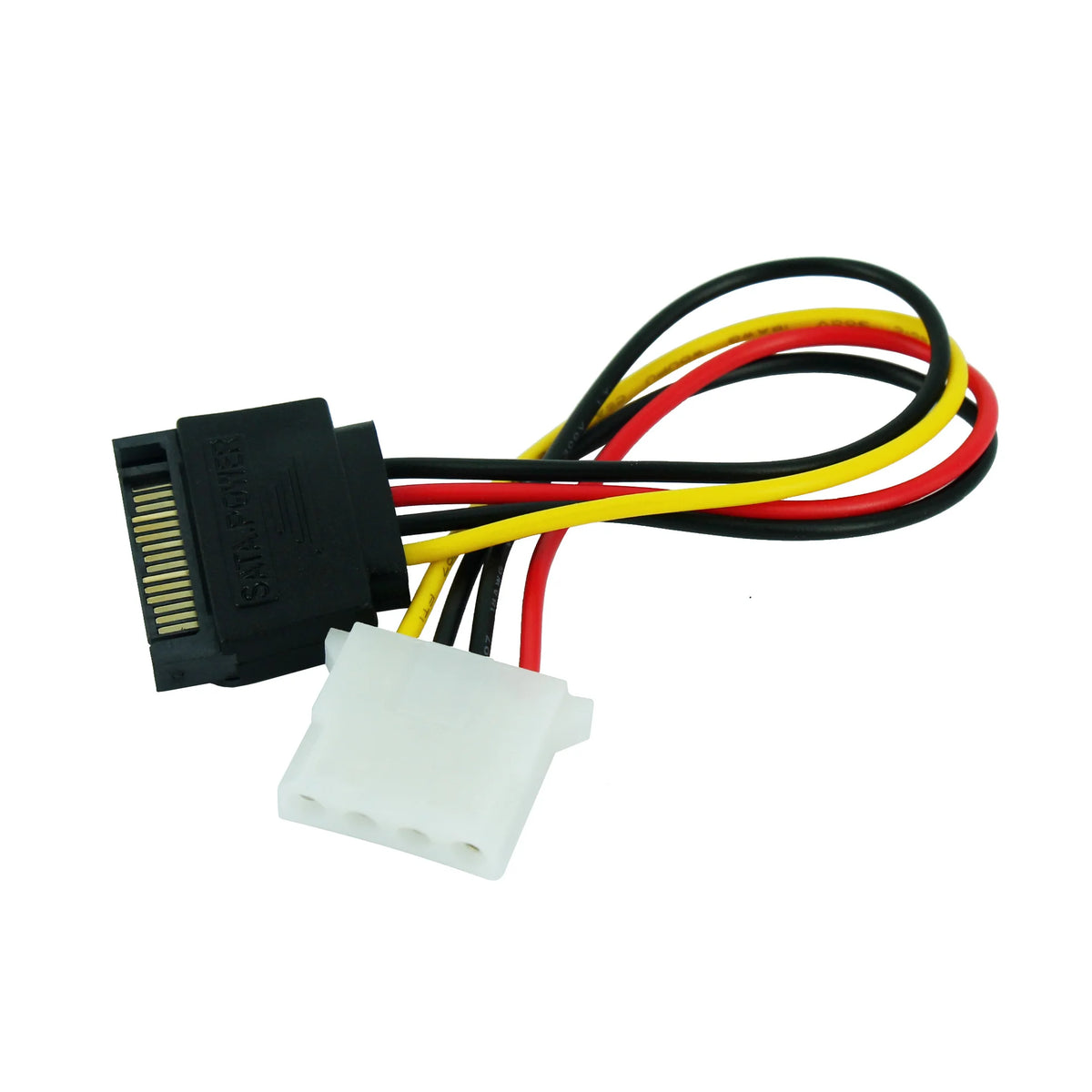 OULLX SATA to IDE 4-Pin Power Adapter Cable – 20cm PC Power Adapter Cable HIP 0.2M