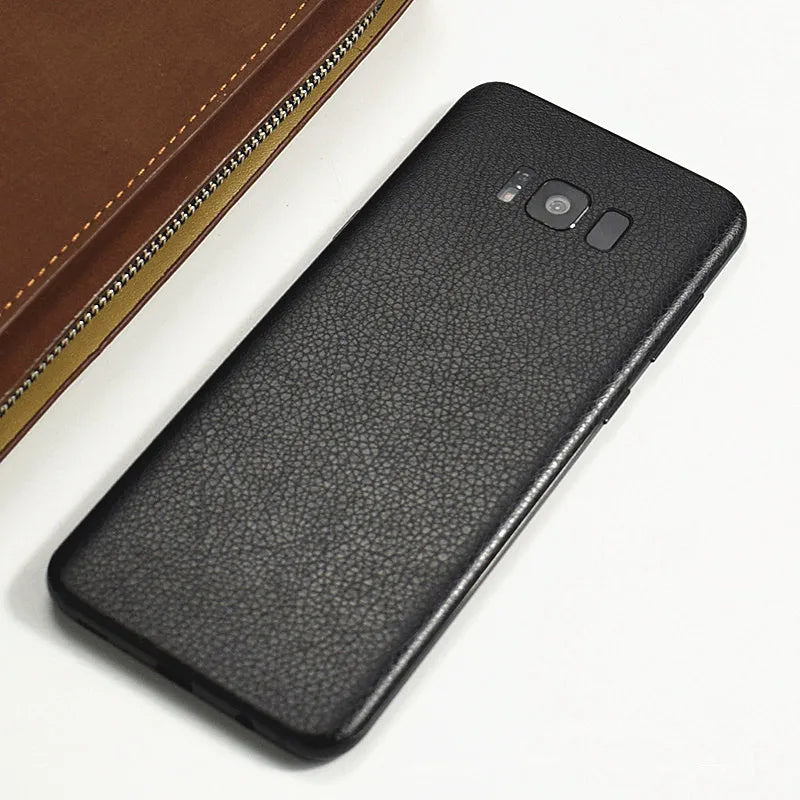 Leather Skin Wrap Sticker for Samsung Galaxy S21/Note 20/S10/S9/S8 Phone Skin Wrap HIP