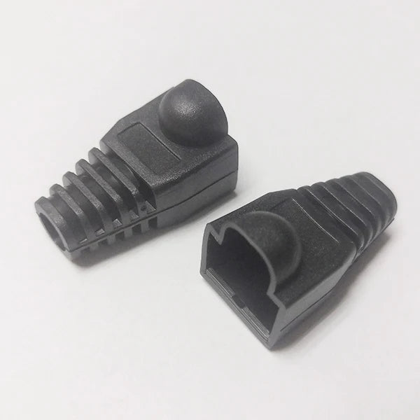 RJ45 CAT6 CAT5e Protective Caps Multicolour – 50/100pcs Network Cable Caps HIP black 50 PCS