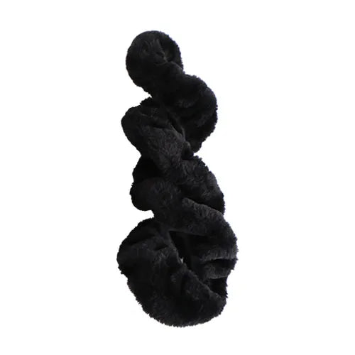 Winter Plush Car Steering Wheel Cover – Universal Faux Fur Steering Wheel Cover HIP Black