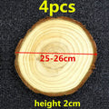 Wood Coasters Round Table Mat Set – Bar & Kitchen | BARMAID Wood Table Coasters HIP 4pcs 25-26cm send as picture