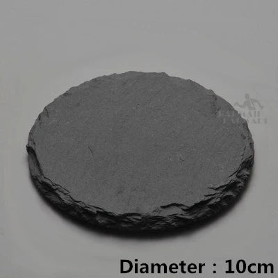 10cm Natural Stone Coaster – Rock Cup Mat for Bar & Kitchen Stone Coaster HIP Roundness 10cm send as picture