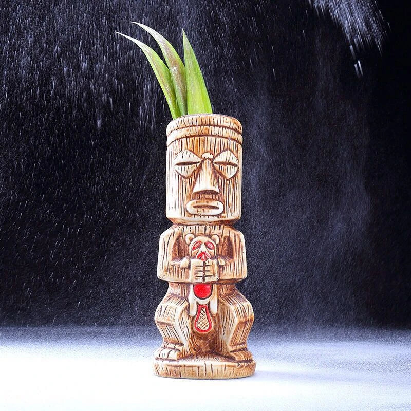 450ml Ceramic Tiki Mug – Porcelain Beer & Cocktail Cup Ceramic Tiki Mug HIP