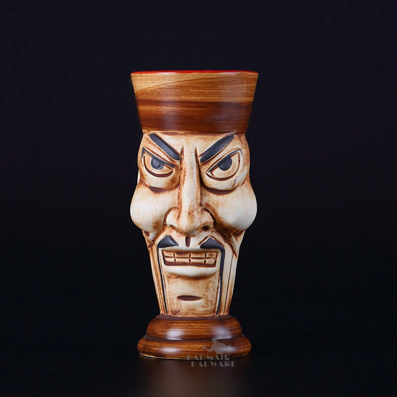 470ml Hawaii Ceramic Tiki Mug – Porcelain Beer & Cocktail Cup Ceramic Tiki Mug HIP