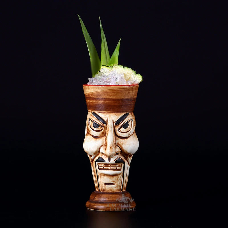 470ml Hawaii Ceramic Tiki Mug – Porcelain Beer & Cocktail Cup Ceramic Tiki Mug HIP