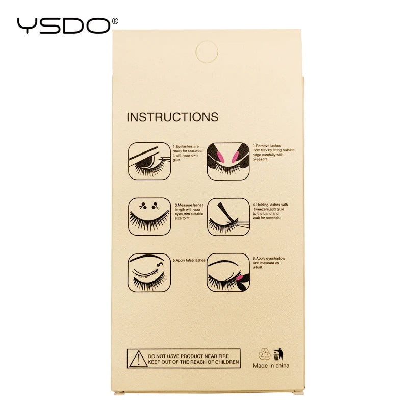 YSDO 5 pairs mink eyelashes natural lashes cilios mink false eyelashes hand made 3d mink lashes faux cils makeup volume lashes HIP