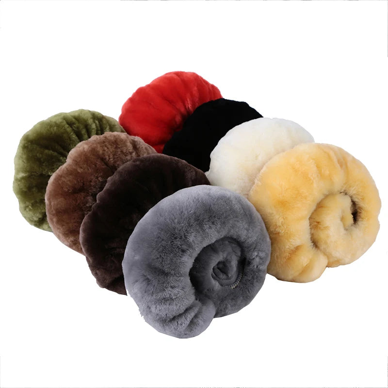 Australian Wool Sheepskin Steering Wheel Cover – 38cm Universal Steering Wheel Cover HIP