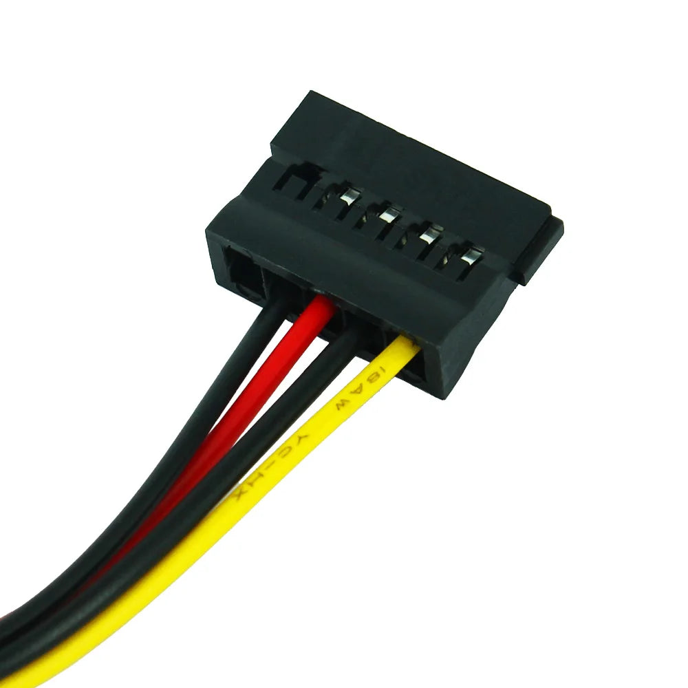 IDE Molex 4-Pin to SATA 15-Pin Female Power Adapter Cable Power Cable Adapter HIP
