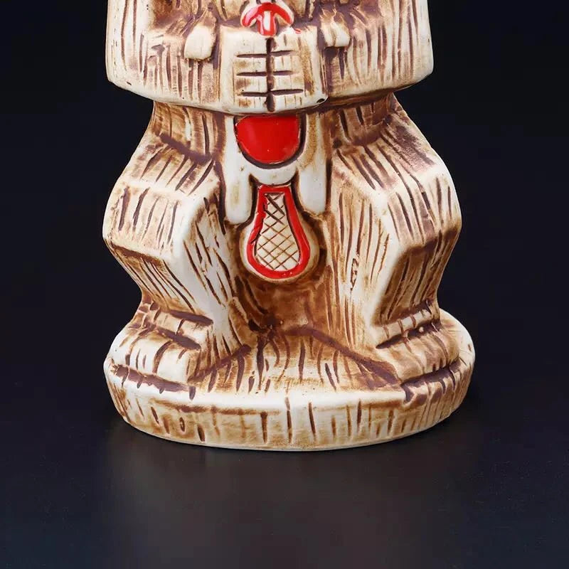 450ml Ceramic Tiki Mug – Porcelain Beer & Cocktail Cup Ceramic Tiki Mug HIP
