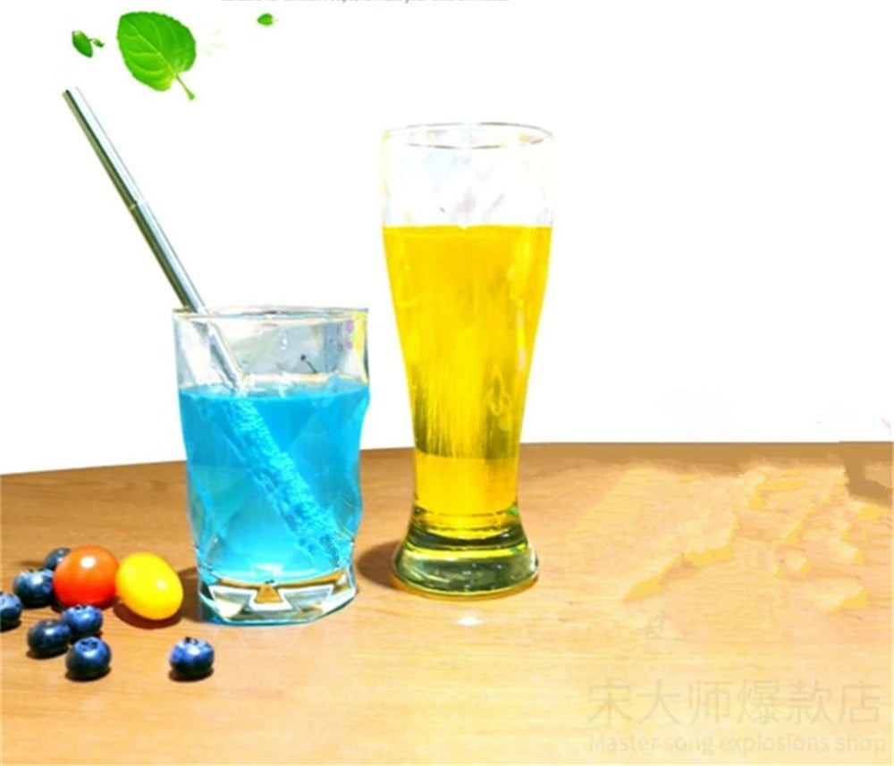 Telescopic Stainless Steel Reusable Drinking Straw with Bag Reusable Metal Straw HIP
