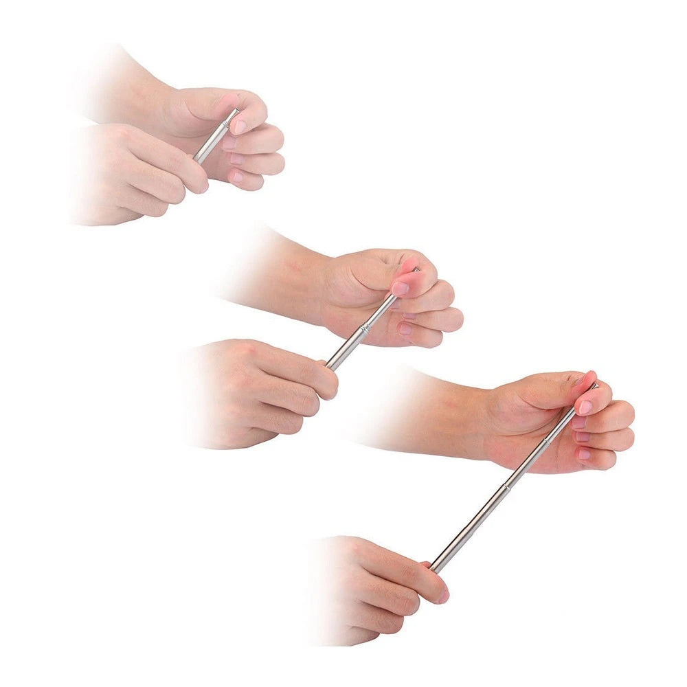 Telescopic Stainless Steel Reusable Drinking Straw with Bag Reusable Metal Straw HIP
