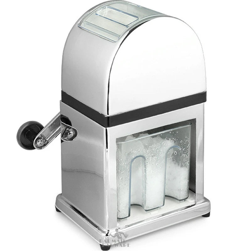 Manual Ice Crusher Machine – Mirrored Stainless Steel & Bar Set Manual Ice Crusher HIP