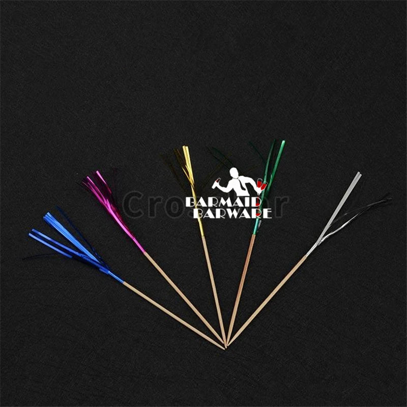 Bamboo Cocktail Picks & Cupcake Toppers – Fruit Fork Flag Set Cocktail Picks Set HIP