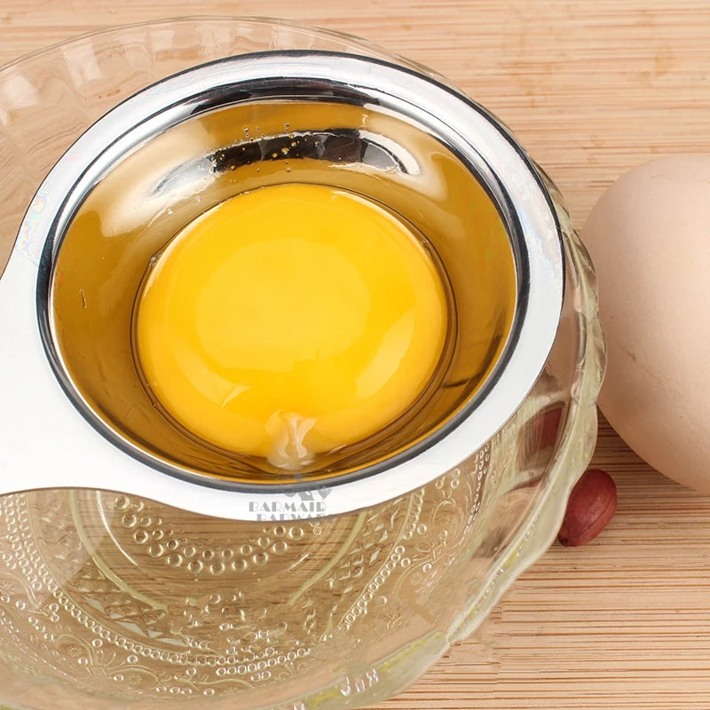 304 Stainless Steel Egg Yolk & White Separator Kitchen Tool Egg Separator Tool HIP