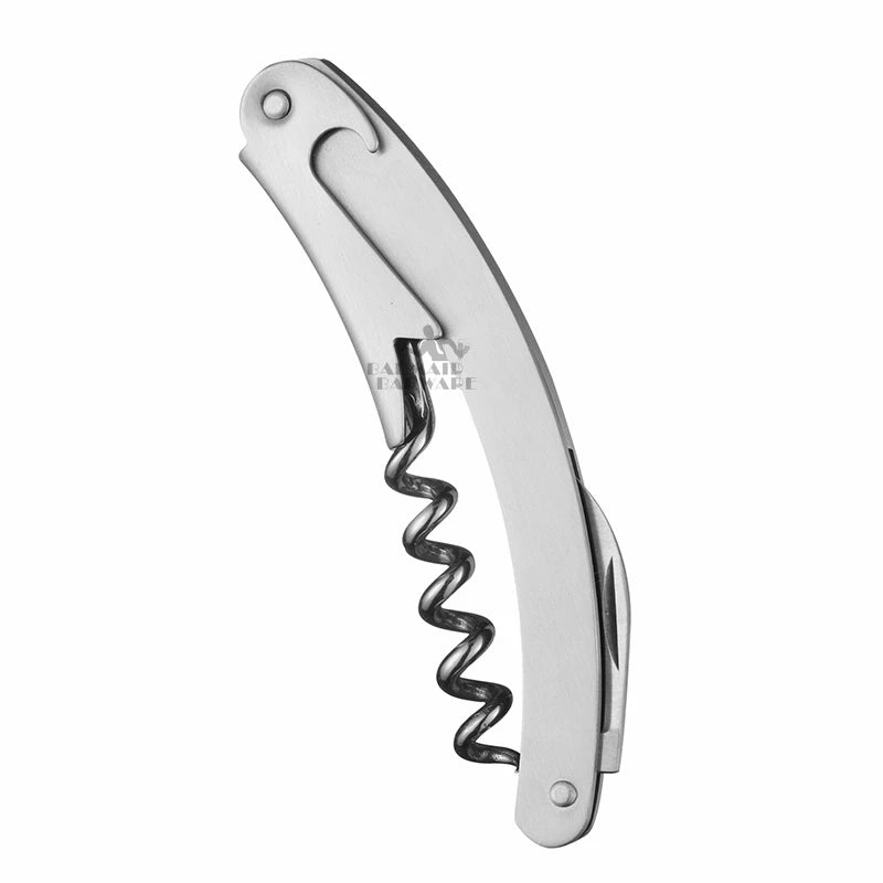 Double Hinge Waiter's Corkscrew – Wine & Beer Bottle Opener Corkscrew Bottle Opener HIP