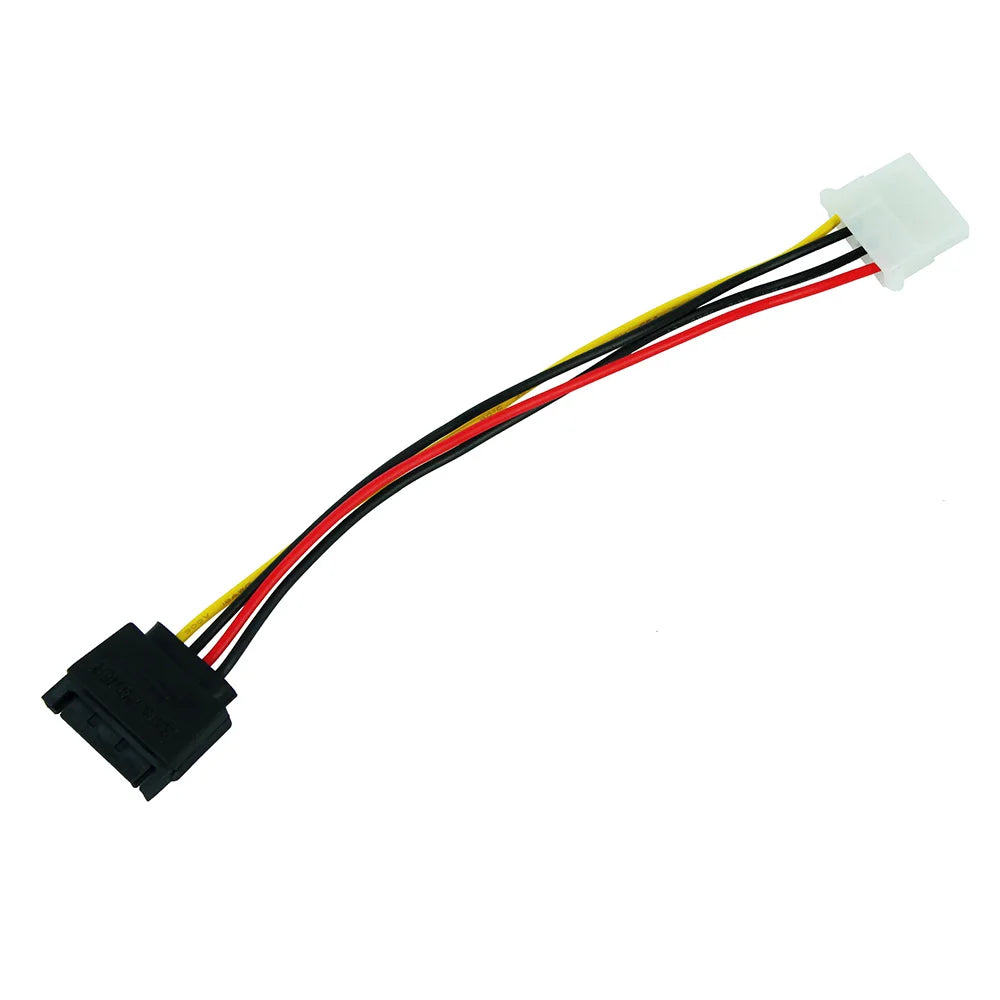 OULLX SATA to IDE 4-Pin Power Adapter Cable – 20cm PC Power Adapter Cable HIP