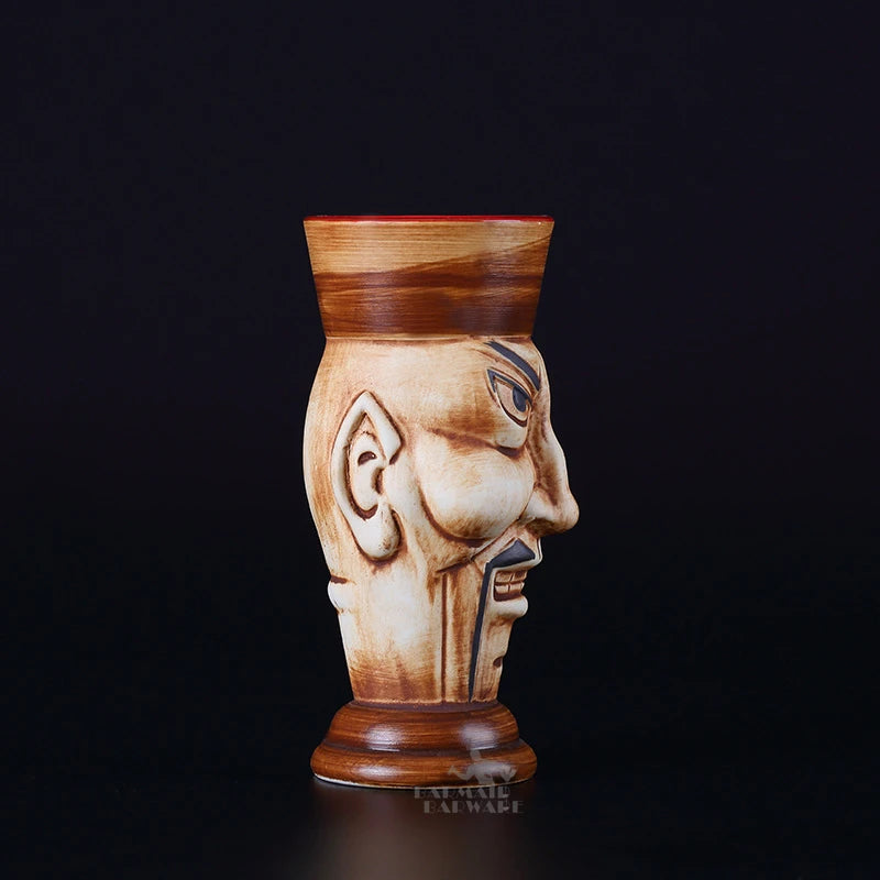 470ml Hawaii Ceramic Tiki Mug – Porcelain Beer & Cocktail Cup Ceramic Tiki Mug HIP