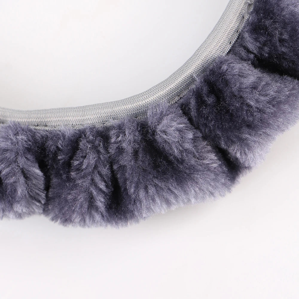 Winter Plush Car Steering Wheel Cover – Universal 38cm Fit Steering Wheel Cover HIP